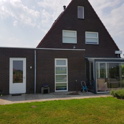 hier de achterkant van de woning 